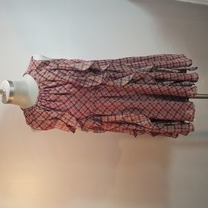 Limeapple brand - quality - cascading ruffles patterned girls dress in size 14